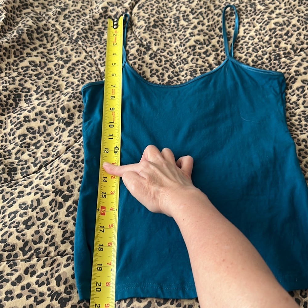 ⭐️ Forever 21 cami tank top cerulean blue spaghetti straps women size XS - Picture 6 of 10